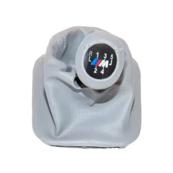 Topuzlu Vites Körüğü E30 -5 İleri- Man.Şanz; Gri Suni Deri -///M- 1983-91