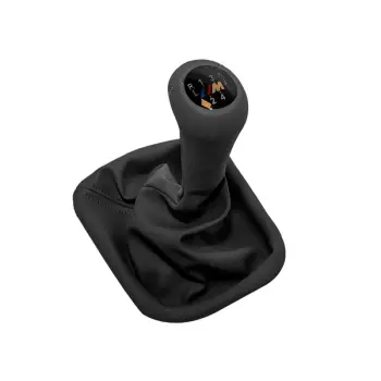 Topuzlu Vites Körüğü E34 -5 İleri- Man.Şanz; Gri Suni Deri -///M-