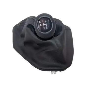 Topuzlu Vites Körüğü E39 -5 İleri- Man.Şanz; Siyah Suni Deri Işıklı