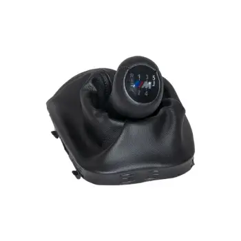 Topuzlu Vites Körüğü E46 -5 İleri- Man.Şanz; Siyah Suni Deri Işıklı