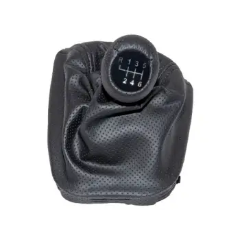 Topuzlu Vites Körüğü E46 -6 İleri- Man.Şanz; Siyah Noktalı Suni Deri Işıklı