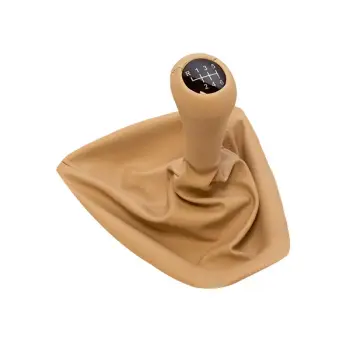 Topuzlu Vites Körüğü E90+LCI E92+LCI -6 İleri- Man.Şanz; Bej Suni Deri