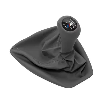 Topuzlu Vites Körüğü E90+LCI E92+LCI -6 İleri- Man.Şanz; Gri Suni Deri -///M-