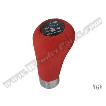 Vites Topuzu -BMW- -6 İleri- Man.Şanz; Kırmızı Suni Deri -///M-Sport-