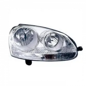 Volkswagen Golf5 03-09 Arası Uyumlu Far Seti Sol Sağ Mercekli Siyah Krom Tak/Çalıştır 1243827 00