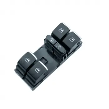 Volkswagen Touareg (7p5) 10-18 / Touran (1t3) 10-15 / Sharan (7n1) 10-18 / Seat Alhambra (710) 10-18 Arası Uyumlu Cam Açma Anahtar Grubu 10 Pin Sol Ön Krom 1223274-00