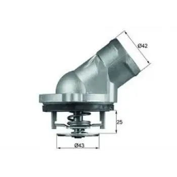 Mercedes W203 W210 1998-2008- Termostat 87°C Aluminum 6112000215 Wencor