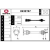 VW Polo Ibiza A1 1.0TSI 2017- Dkla Chzl Dlac Dxta Dusb Skrf Komple Aks Ön Sol 36X52 500MM A T 2Q0407271AK Wencor