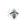 BMW E34 E36 E39 Termostat M51 80C 11532246199 Behr-mah