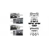 Mercedes W222 2017-2020 Gövde Kiti PDCli Arka 00 Çıkış ACC Panj Lu Egz Uçlu Maybach 2228805302 Wende