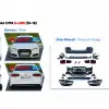 Audi A6 C7PA 2015-2018 (12-14 Arasi A6 Sedan Icin Tampon Seti Komple Ön Arka Far VE Stoplu 4G0807065AMGRU Wisco