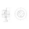 VW GOLF3 CADDY2 Polo Classic 1988- Fren Diski Ön Tek 321615301 Wisco