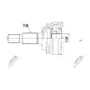 Opel Grandland 3008 C4 1.2 2017- Komple Aks Sol Ön AT 640MM 1613306680 Wisco