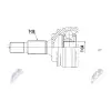 Opel Grandland 2017- Peugeot 3008 2017- Komple Aks Sol Ön AT 640MM 1613306680 Wisco