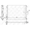 Dacia Duster Logan 2008- Su Radyatörü Brazing MT 590X408X16 214100598R Wisco