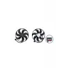 Volkswagen Bora Polo 2001- FAN Motoru Davlumbazsiz 345 MM 3 FIS 7 Kanat 8EW009144581 Wisco