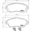 Opel Corsa C Combo C 2001- Fren Balatası Ön 131MM 0 986 TB2 381 Eurorepar