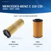MERCEDES BENZ C (W204) Hava+Yağ Filtre Bakım Seti