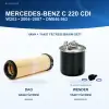 MERCEDES BENZ C (W203) / MERCEDES BENZ C (CL203) Hava+Yakıt Filtre Bakım Seti