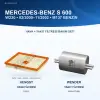 MERCEDES BENZ S (W220) / MERCEDES BENZ S (C215) Hava+Yakıt Filtre Bakım Seti