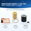 MERCEDES BENZ C (W203) Hava+Yağ+Yakıt Filtre Bakım Seti