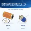 MERCEDES BENZ 123 (W123) / MERCEDES BENZ 123 (S123) Yağ+Yakıt Filtre Bakım Seti