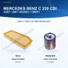 MERCEDES BENZ C (S203) / MERCEDES BENZ CLK (C209) Hava+Yakıt Filtre Bakım Seti