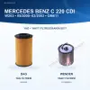 MERCEDES BENZ C (W203) / MERCEDES BENZ C (CL203) Yağ+Yakıt Filtre Bakım Seti
