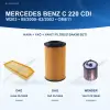 MERCEDES BENZ C (W203) / MERCEDES BENZ C (CL203) Hava+Yağ+Yakıt Filtre Bakım Seti