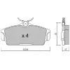 Nissan Primera 2000-2007 Fren Balata Ön 410602F028 Nextpart