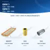 BMW 3 (E36) / BMW 5 (E34) Hava+Yağ+Yakıt Filtre Bakım Seti