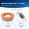 MERCEDES BENZ 123 (W123) Hava+Yakıt Filtre Bakım Seti