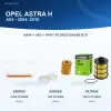 OPEL ASTRA H (A04) Hava+Yağ+Yakıt Filtre Bakım Seti