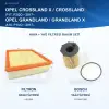 OPEL CROSSLAND X / CROSSLAND (P17, P2QO) Hava+Yağ Filtre Bakım Seti (+1 Araç)