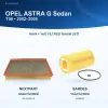 OPEL ASTRA G (T98) Hava+Yağ Filtre Bakım Seti