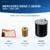 MERCEDES BENZ C (W203) Hava+Yağ+Yakıt Filtre Bakım Seti