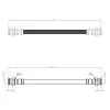 Fiat UNO 1994-2000 Fren Hortumu Arka Sol Sağ 200MM 60501725 Nextpart