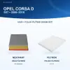 OPEL CORSA D (S07) Hava+Polen Filtre Bakım Seti