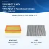 VW CADDY II (9K9B) / VW CADDY II (9K9A) Hava+Polen Filtre Bakım Seti