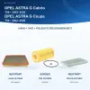 OPEL ASTRA G (T98) Hava+Yağ+Polen Filtre Bakım Seti