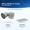 OPEL ASTRA G (T98) Yağ+Polen Filtre Bakım Seti
