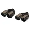 Egzoz Ucu Universal Çiftli 100mm; Siyah -AKRAPOVIC-