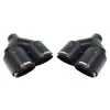 Egzoz Ucu Universal Çiftli 76mm; Siyah -AKRAPOVIC-