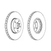 Fren Diski X5:E70 X6:E71 X5:F15 X6:F16 Set:2ad Ön Havalı 3.0>4.0i/d