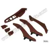 Kapı Tutamak Seti F10+LCI Ön&Arka; Kahve-Kırmızı Deri Kaplamalı