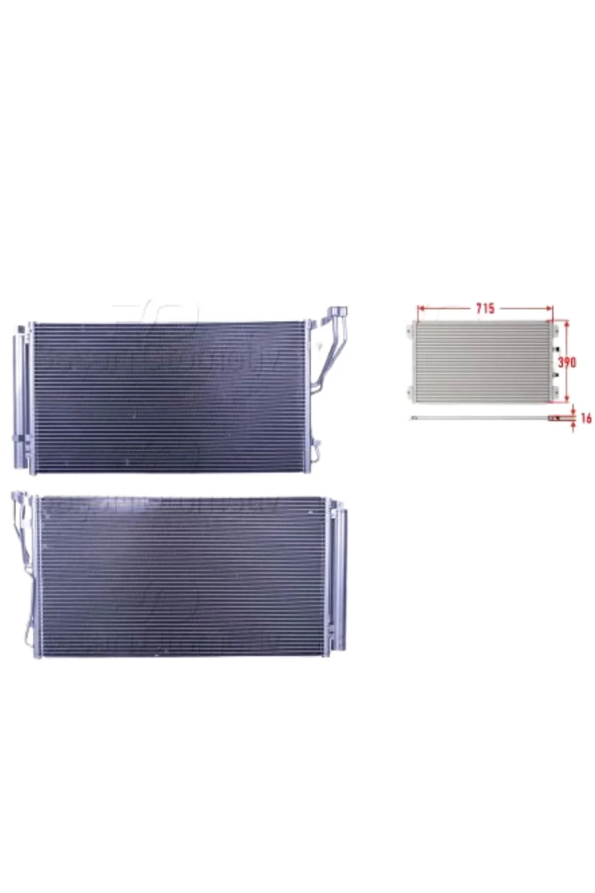 Hyundai Sonata 2.0I 16V A/C Condenser 715X390X16 976063R000 Wisco