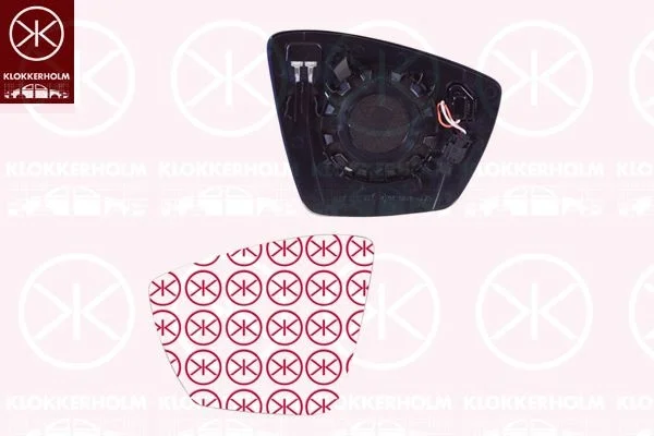 Skoda Karoq (NU7) / Kodiaq (NS7) 2017- Mirror Glass Right Heated Lane Assist Convex 565857522D Viewmax