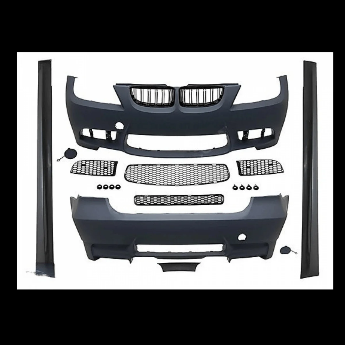BMW E 90-LCI 2008-2011 Body Kit E90 LCI With Headlight Washer With PDC Rear 00 Outlet With Running Board M Tech 51952147165SS Wender