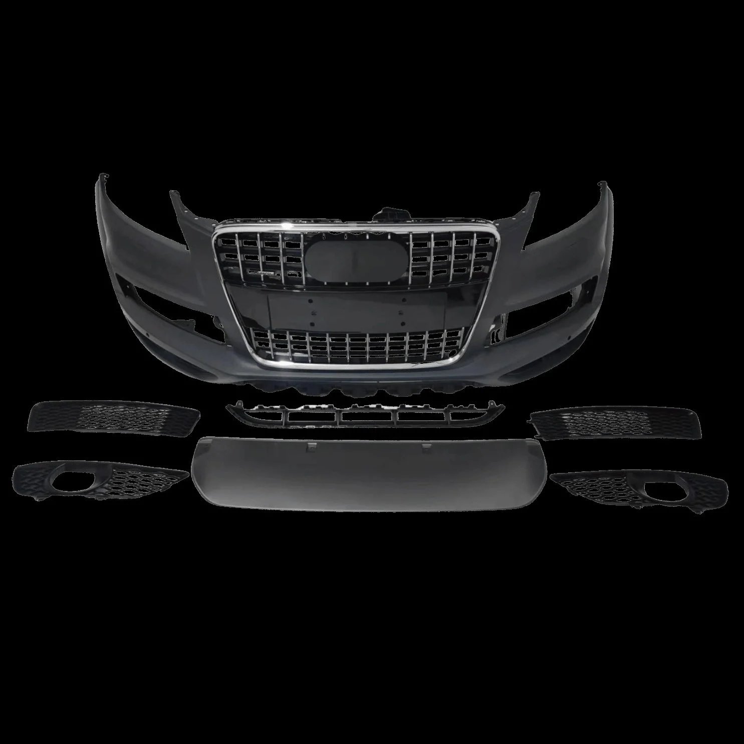 Audi Q7 2006-2015 Bumper Set Front With Daytime Running LED And Fog Lamps 4L0807105MGRUS2 Wisco