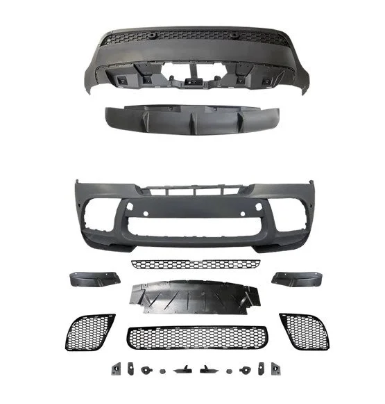 BMW X6:E71 2007-2014 Body Kit Front With PDC Rear Diffuser M Performance 51192162471S1 Wender